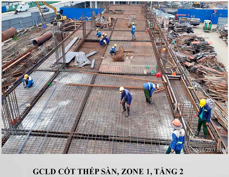 GCLD cốt thép sàn ZONE 1
