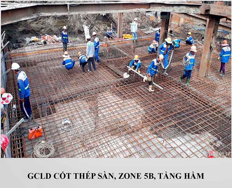 GCLD cốt thép sàn ZONE 5b