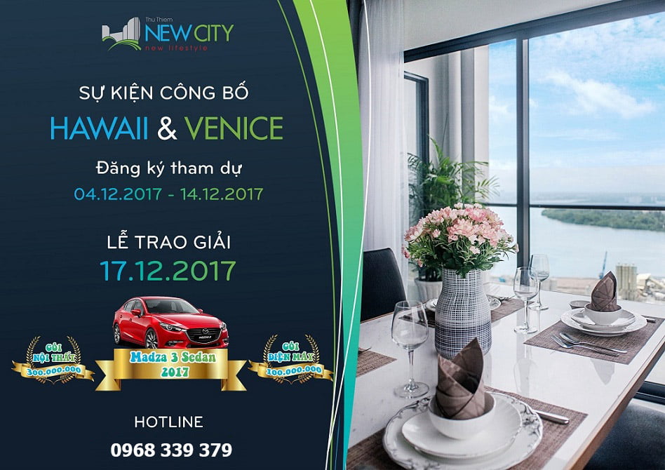 Sự kiện công bố căn hộ New City Thủ Thiêm tháp Hawaii và Venice