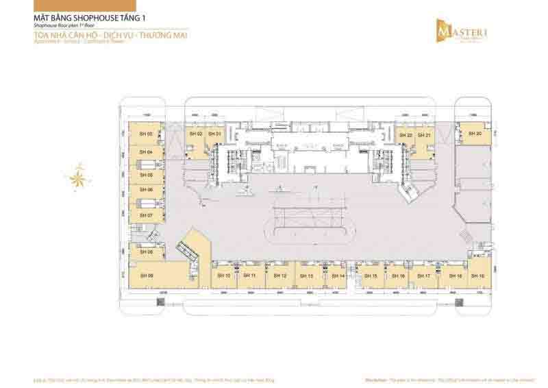 MẶT BẰNG SHOPHOUSE LUMIERE RIVERSIDE